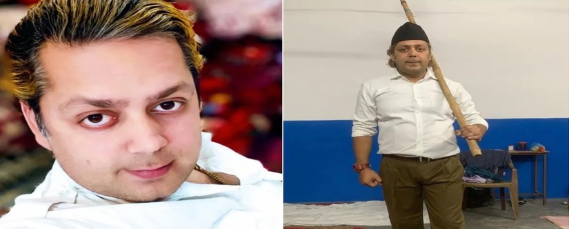 मृतक rss नेता का बेटा नवीन अरोड़ा। 