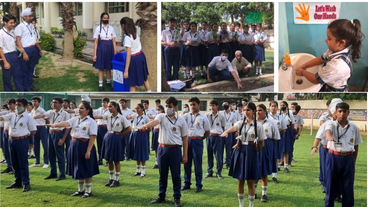 इनोसेंट हार्ट्स के विद्यार्थियों ने स्वच्छ, स्वस्थ, सशक्त भारत के तहत स्वच्छता की शपथ