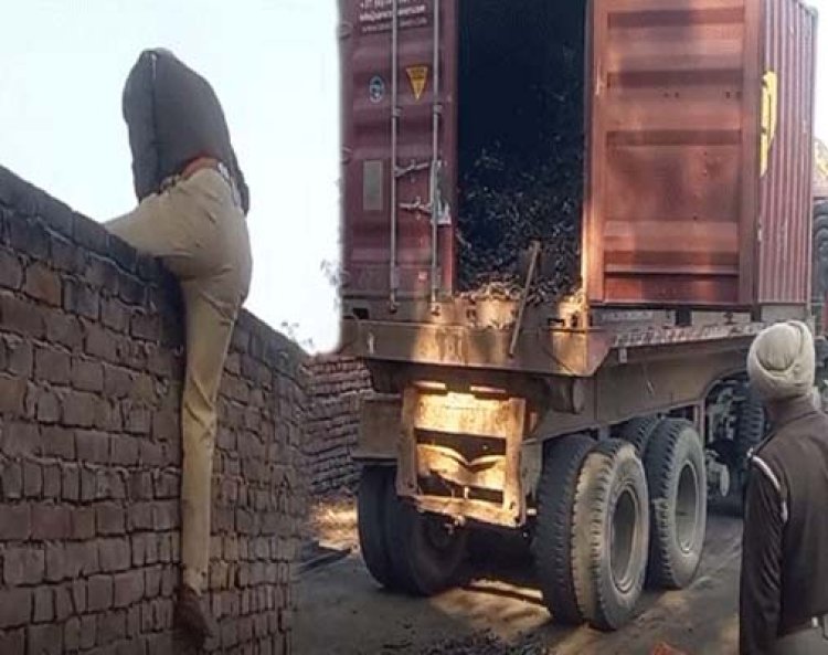 पंजाबः पुलिस ने फिल्मी स्टाइल में गोदाम में की रेड, कंटेनर, कार सहित बाइक बरामद
