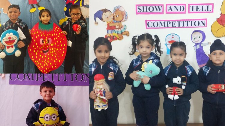 इनोसेंट हार्ट्स के नन्हे-मुन्ने बच्चों ने 'शो एंड टेल' प्रतियोगिता में दिखाई अपनी प्रतिभा