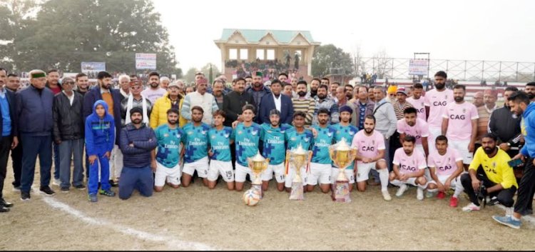 उपमुख्यमंत्री मुकेश अग्निहोत्री ने किया फुटबॉल प्रतियोगिता का शुभारंभ