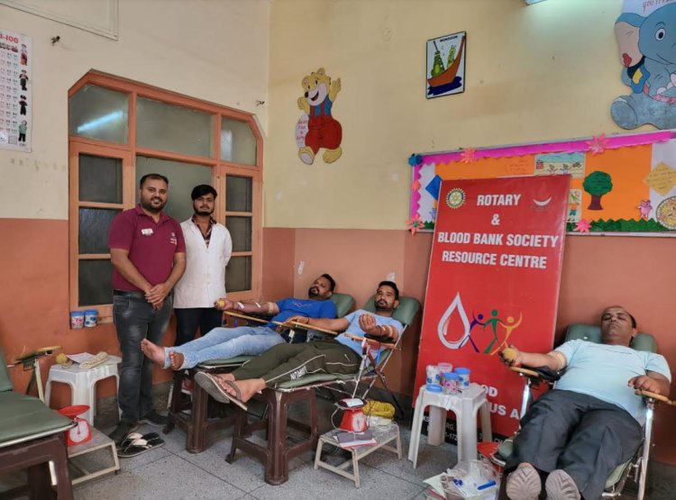 रोटरी क्लब बददी ने किया रक्तदान शिविर का आयोजन