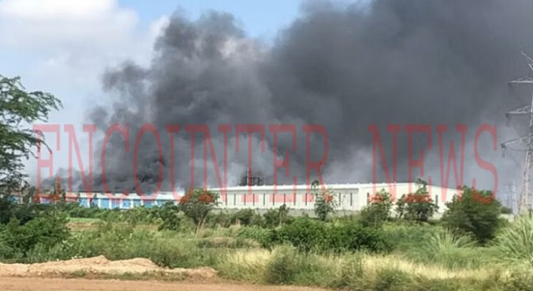 पंजाबः नील कंठ फैक्टरी में लगी भीष्ण आग