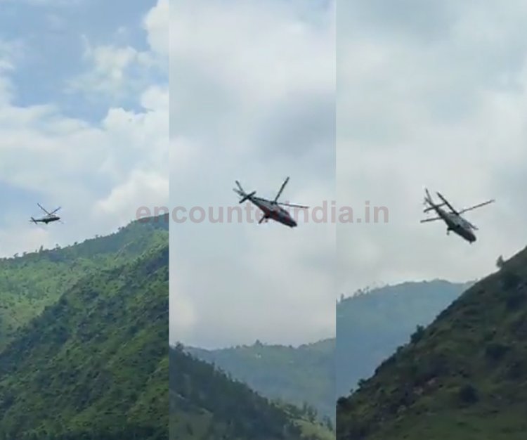 CM के हेलिकाप्टर की हुई एमर्जेंसी लैंडिंग, देखें वीडियो