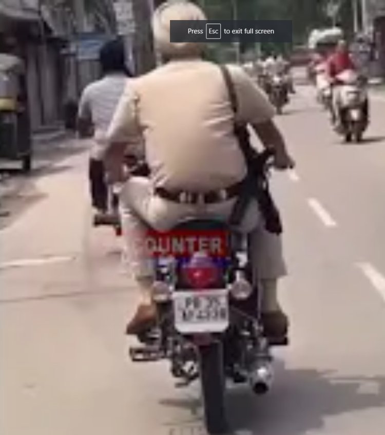वाह रे पंजाब पुलिसः लोगों को कर रही जागरुक, खुद कर रही बाइक मोडिफाइड, हुई कार्रवाई, देखें वीडियो