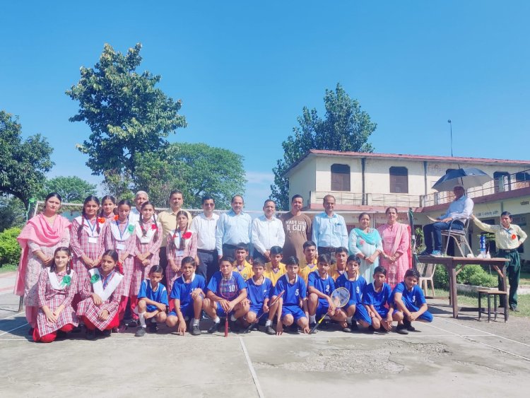 राजकीय वरिष्ठ माध्यमिक विद्यालय बदोली में राष्ट्रीय खेल दिवस मनाया 