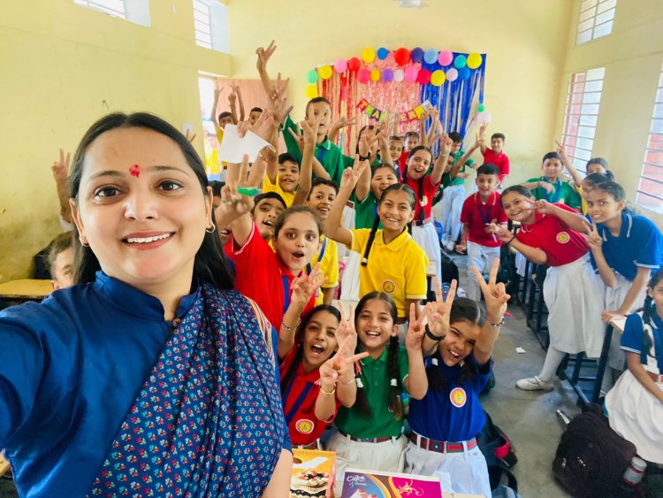रूद्र इंटरनेशनल स्कूल बसाल में मनाया शिक्षक दिवस