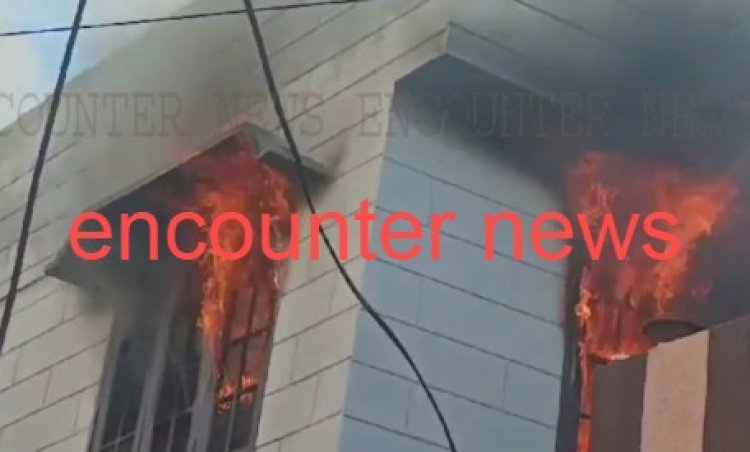 पंजाबः घर की पहली मंजिल पर लगी भयानक आग, देखें वीडियो