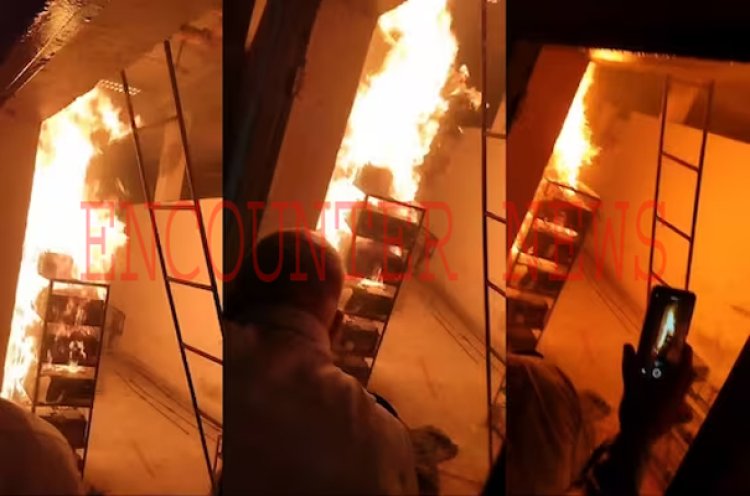 PGI के एडवांस आई-सेंटर में लगी आग, एक सप्ताह में दूसरी घटना, देखें वीडियो