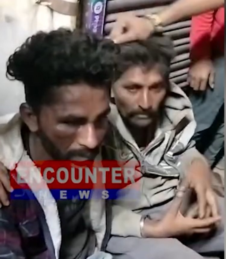 पंजाब : लोगों ने चोरों को काबू कर की छित्तर परेड, देखें वीडियो