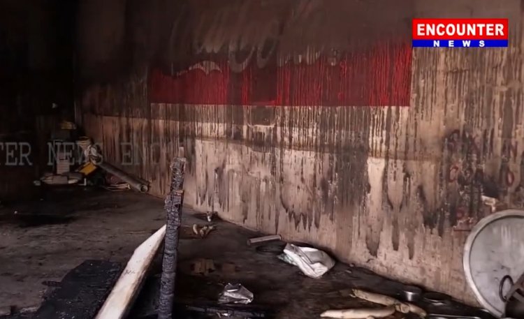 पंजाब : ढाबे में लगी आग, सामान जलकर राख, देखें वीडियो
