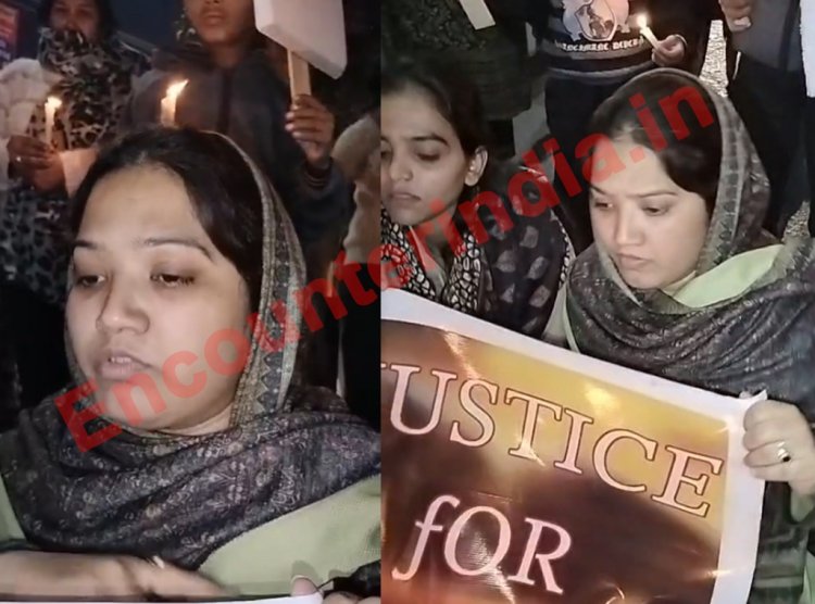 जालंधरः रोहित को इंसाफ दिलाने के लिए परिजनों ने निकाला कैंडल मार्च