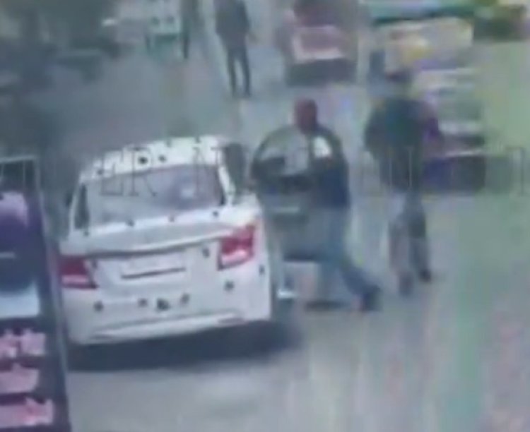 पंजाबः कार चालक पर गोली चलाने की CCTV आई सामने 