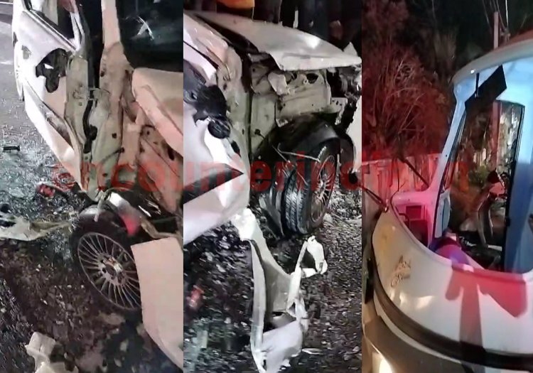 जालंधरः गाड़ी और ऑटो रिक्शा में हुई भयानक टक्कर, देखें Live