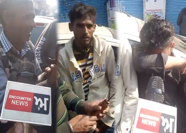 जालंधरः दिन दहाड़े होशियारपुर अड्डे के पास चोरों को लोगों ने किया काबू, देखें Live 