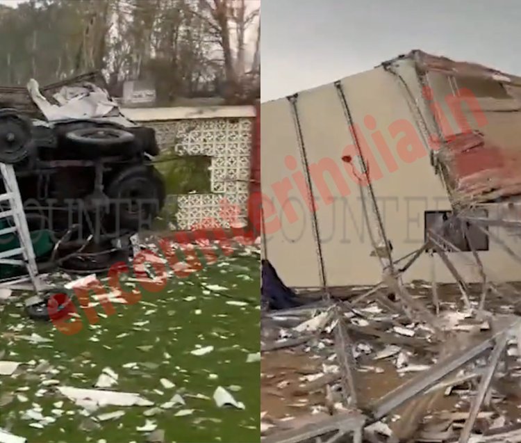 पंजाब : डेरा ब्यास का सत्संग घर हुआ क्षतिग्रस्त, देखे वीडियो
