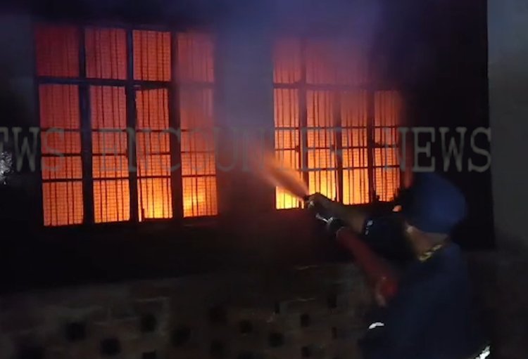 पंजाबः सैदां चौक के पास हौजरी की फैक्ट्री में लगी भीषण आग, देखें वीडियो