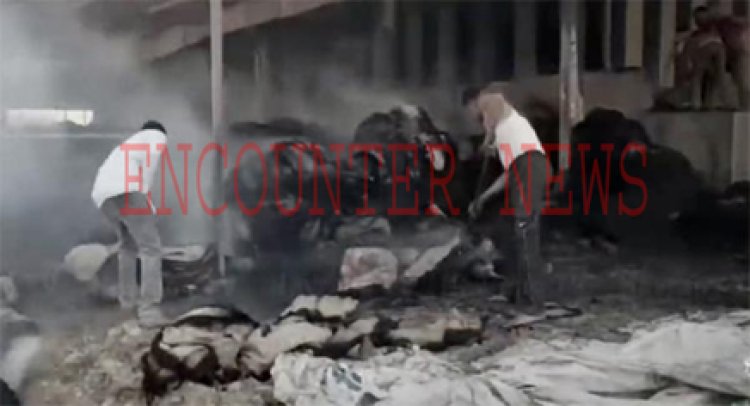 फगवाड़ाः शैलर में भीषण आग लगने से लाखों का सामान जलकर राख