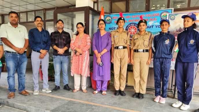 महाविद्यालय बंगाणा में एनसीसी यूनिट्स ने किया कारगिल विजय दिवस का आयोजन