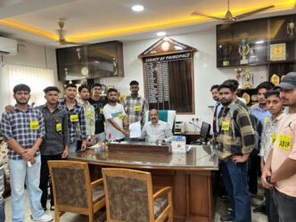 छात्रों व शिक्षा के सम्मान में एबीवीपी कार्यकर्ताओ ने बुलंद की आवाज़
