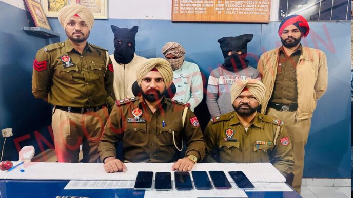 Punjab News : लूटपाट की वारदातों को अंजाम देने वाले 3 गिरफ्तार