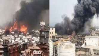 Transformer Store एरिया में लगी भीषण आग, दूर तक दिखी लपटें