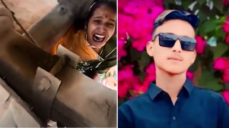 हादसे वाले स्थान पर विलाप करते परिजन तथा मृतक की फाइल फोटो 