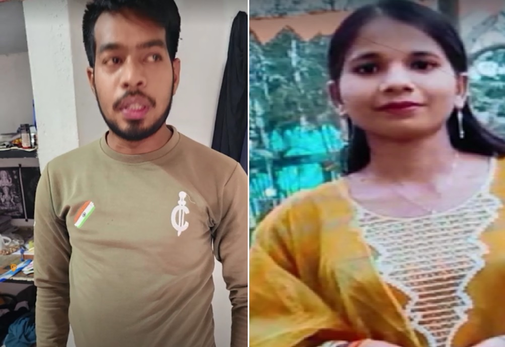 आरोपी युवक और मृतक गर्लफ्रेंड की फाइल फोटो।