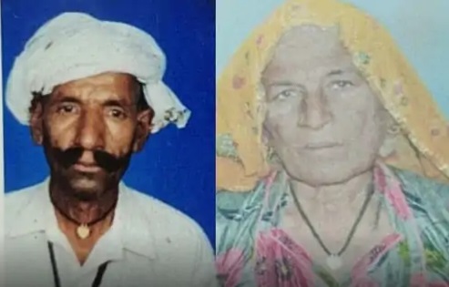 मृतक बुजुर्ग दंपति।