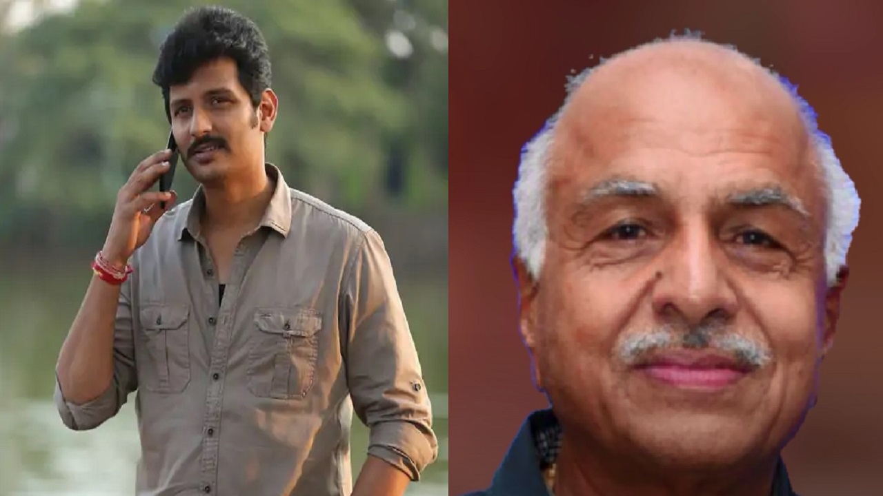 South Actor jiva और साथ में उनके पिता की फाइल फोटो।