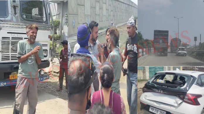 Jalandhar News: ट्रक और कार की टक्कर में जमकर हुई ड्राइवर की छित्तर परेड, भारी हंगामा, देखें वीडियो