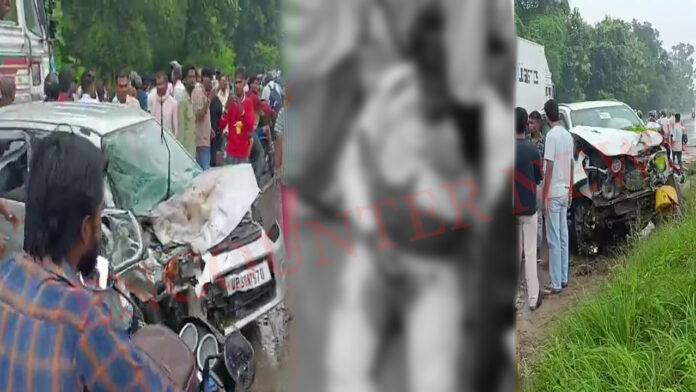 Highway पर Fortuner और Alto में हुई भीषण टक्कर, 4 घायल, देखें वीडियो