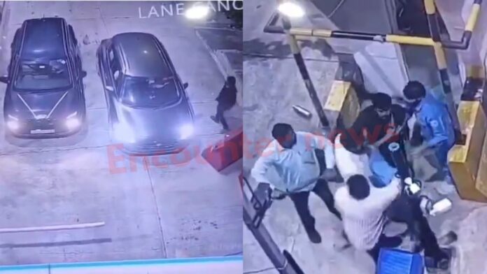 प्रधान ने की साथियों संग गुंडागर्दी, टोलकर्मी से की मारपीट, FIR दर्ज, देखें CCTV