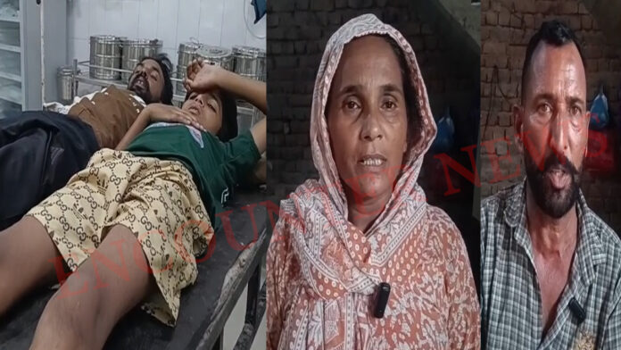 मोटरसाइकिल से टक्कर लगने की रंजिश में मारपीट, बच्चे समेत दो लोग घायल, देखें वीडियो