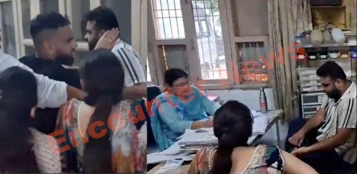 घरेलु विवाद को लेकर पहले दुकान पर हुआ हंगामा, फिर सिविल अस्पताल में की हाथापाई, देखें वीडियो
