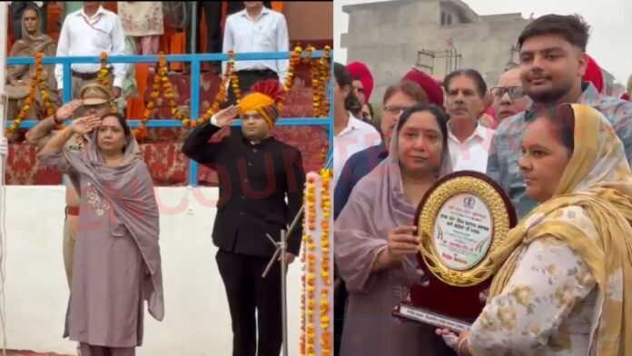 Punjab News: शहीदों को याद करके कैबिनेट मंत्री बलजीत कौर ने फहराया तिरंगा, देखें वीडियो