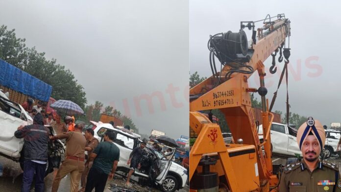 सड़क हादसे में ITBP के DIG समेत 2 की मौत, 4 घायल, देखें वीडियो