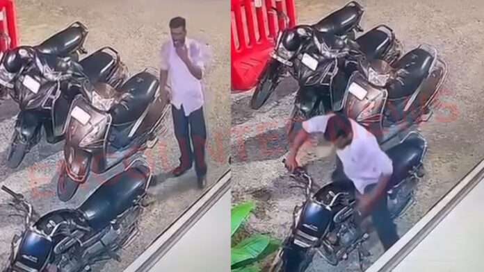 Punjab News: Grand Walk Mall के बाहर फिल्मी स्टाइल में चोर ने चुराई बाइक, देखें CCTV