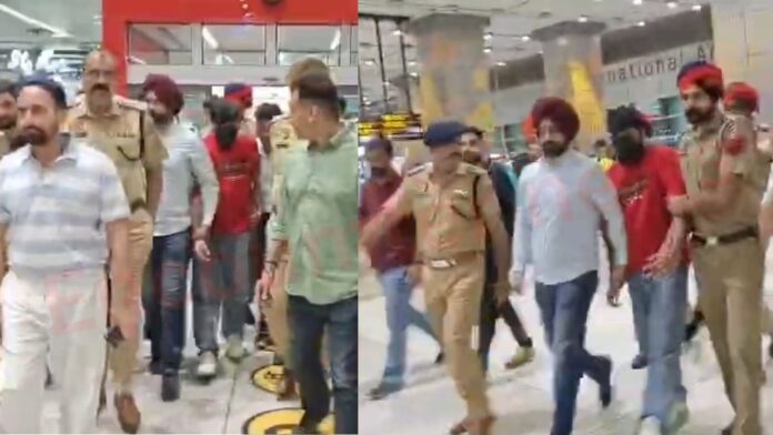 मलेशिया से बंबीहा गैंग के 3 गुर्गे डिपोर्ट, IGI एयरपोर्ट पर गिरफ्तार, देखें वीडियो