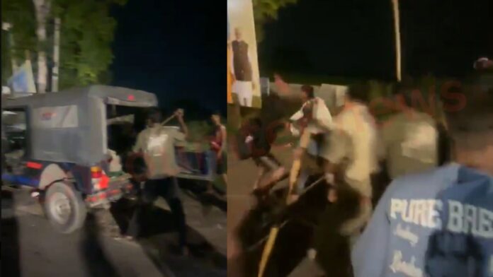 कांवड़ियों के दो गुटों में कहासुनी, जमकर चले थप्पड़ और डंडे, देखें वीडियो
