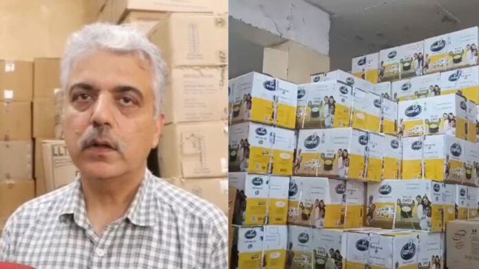 न्यू दीप नगर पर गोदाम में सेहत विभाग की दबिश, 3 हजार लीटर संदिग्ध देसी घी बरामद
