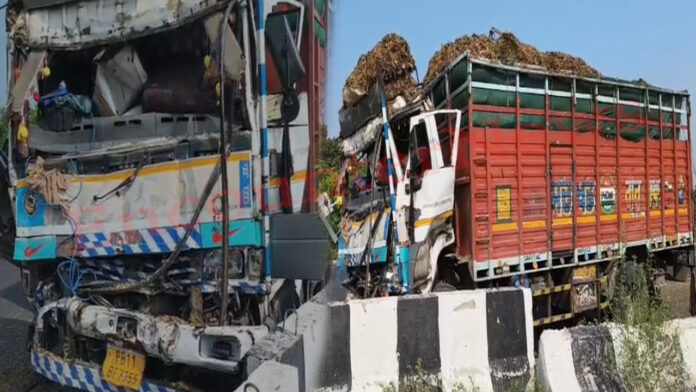 Jalandhar News: GT Road पर कैंटर और वाहन की टक्कर में चालक गंभीर घायल, देखें वीडियो