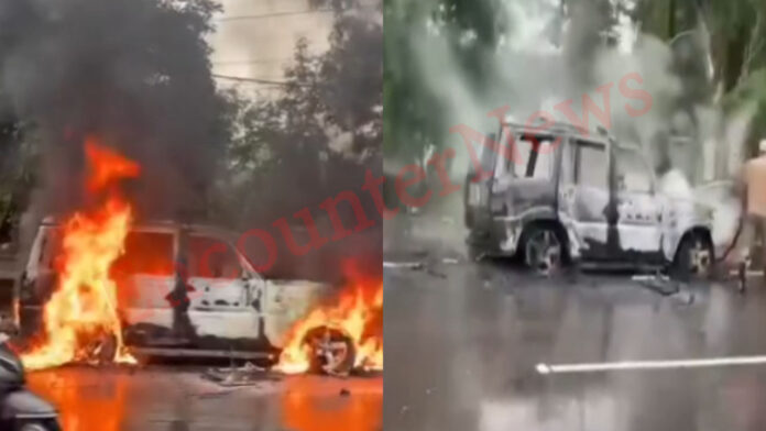 Punjab News: धूं-धूं-कर जली स्कॉर्पियो, पीड़ित ने पंप कर्मियों पर लगाए आरोप, देखें वीडियो