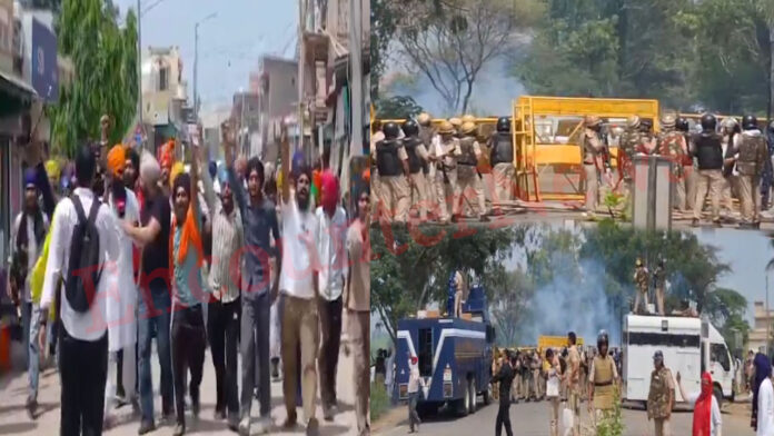गुरसिमरन सिंह मंड पर को लेकर सिख संगत में रोष, किया हाईवे जाम, भारी पुलिस फोर्स तैनात, देखें वीडियो