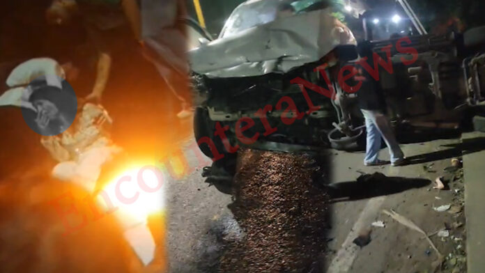 थार और फॉर्च्यूनर में टक्कर में महिला घायल, गाड़ी से पुलिस की वर्दी बरामद, चालक फरार, देखें वीडियो