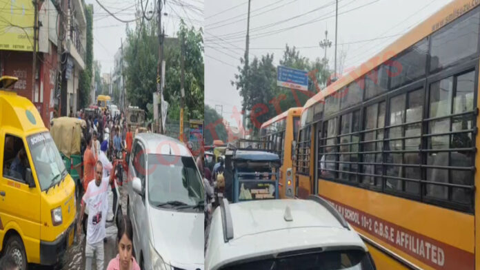 Jalandhar News: बारिश बनी आफत, फंसी एंबुलेंस और बच्चे, लगा लंबा जाम, देखें वीडियो