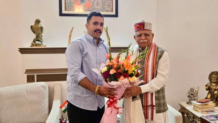 Himachal News: लोक निर्माण मंत्री ने केंद्रीय मंत्री मनोहर लाल खट्टर से की भेंट