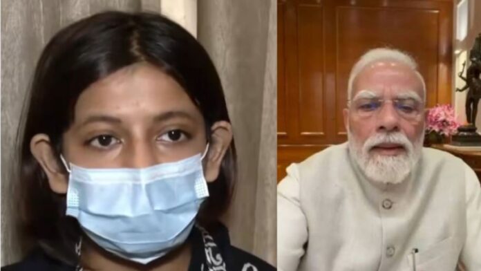 PM को अपशब्द बोलने वाली लड़की का आया नया वीडियो, कहा- फोन पर रेप की मिल रही धमकियां