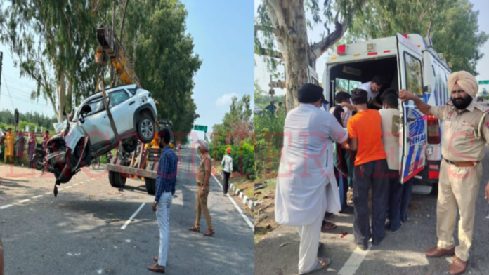 Jalandhar News: तेज रफ्तार कार पेड़-रेहड़ी से टकराई, 3 की मौत, कई लोग घायल, देखें वीडियो