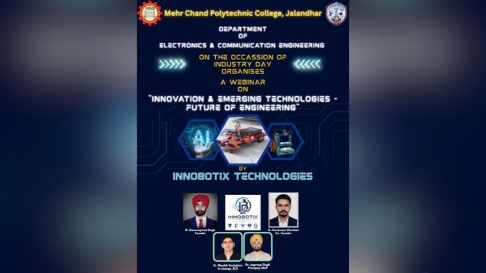 Meharchand Polytechnic College में इलेक्ट्रॉनिक्स एवं कम्युनिकेशन इंजीनियरिंग विभाग ने इस विषय पर लगाया Online Seminar